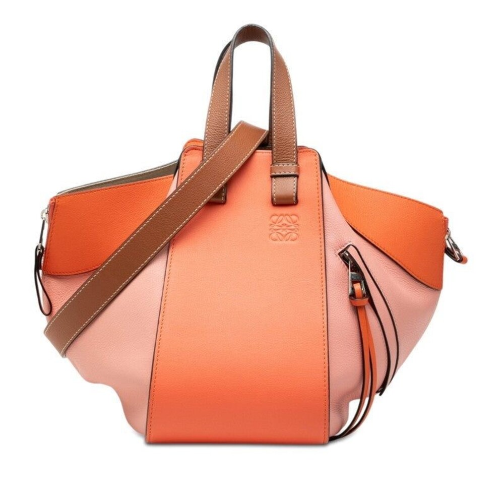 Loewe Anagram Hammock Small Leather Handbag Pink